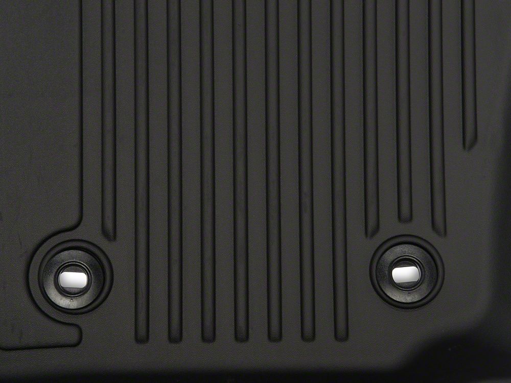 RedRock Custom Fit All-Weather Front and Rear Floor Liners; Black (24-26 Tacoma Double Cab)