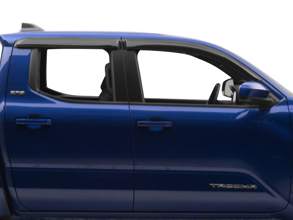 RedRock Rain Guards; Black (24-26 Tacoma)