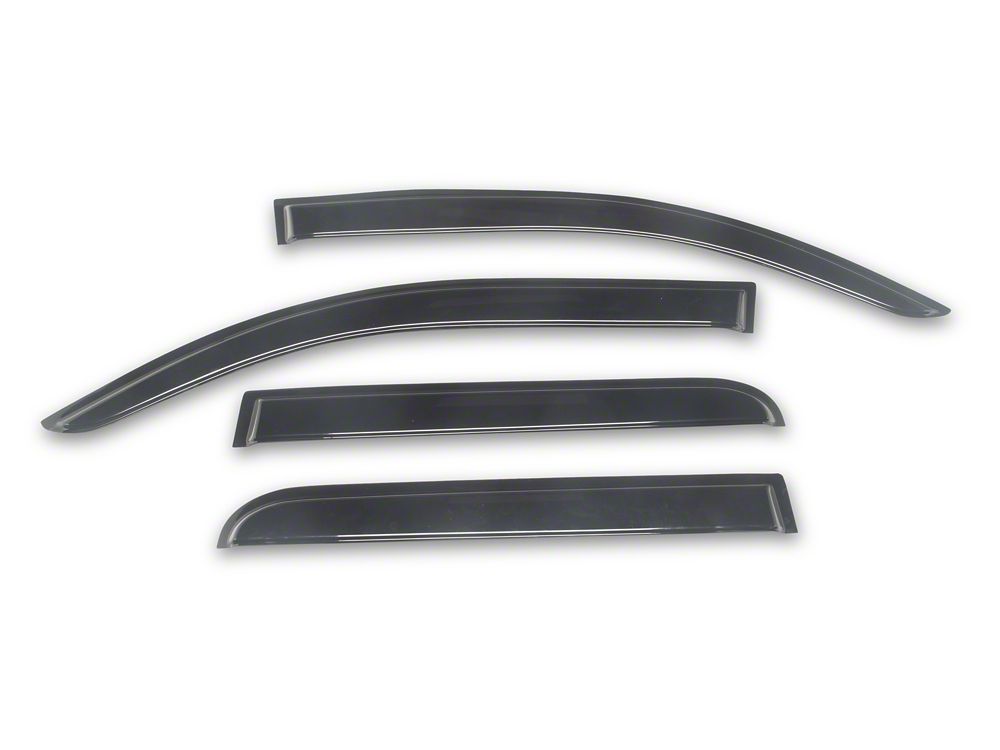 RedRock Rain Guards; Black (24-26 Tacoma)