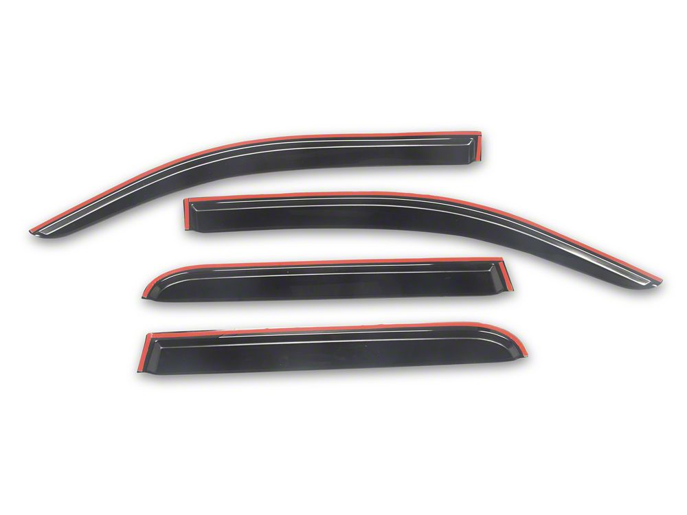 RedRock Rain Guards; Black (24-26 Tacoma)