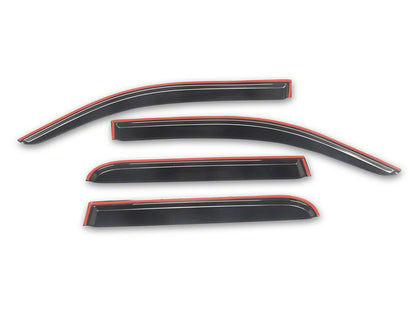 RedRock Rain Guards; Black (24-26 Tacoma)