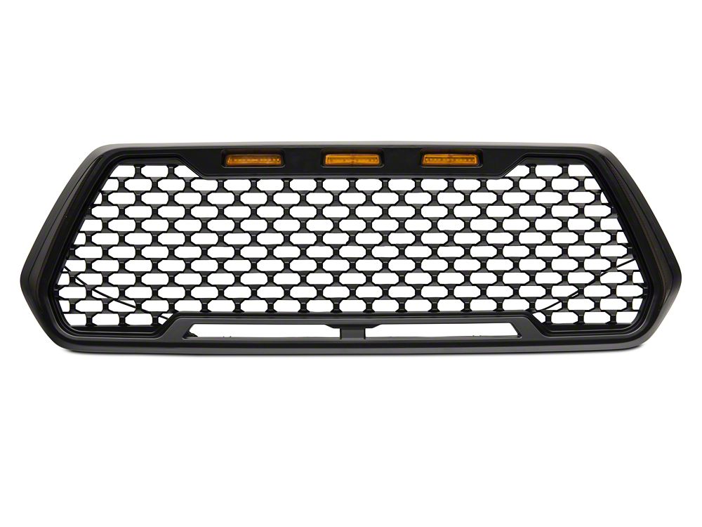 RedRock Baja Upper Replacement Grille with LED Lighting and DRL (16-18 Tacoma w/o Active Cruise)