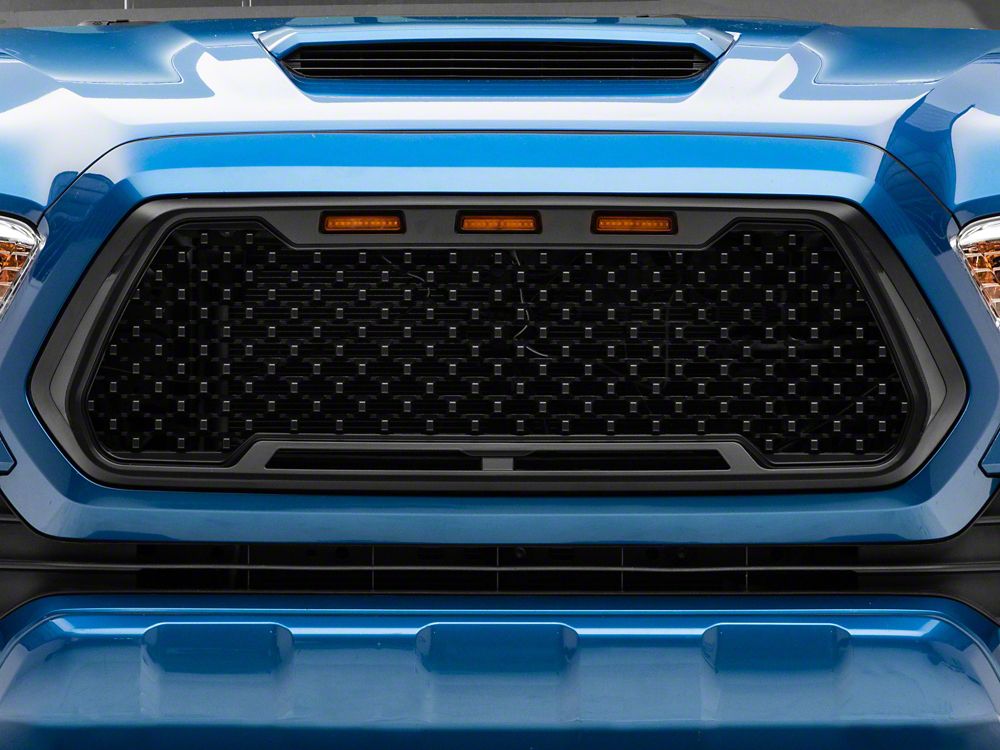RedRock Baja Upper Replacement Grille with LED Lighting and DRL (16-18 Tacoma w/o Active Cruise)