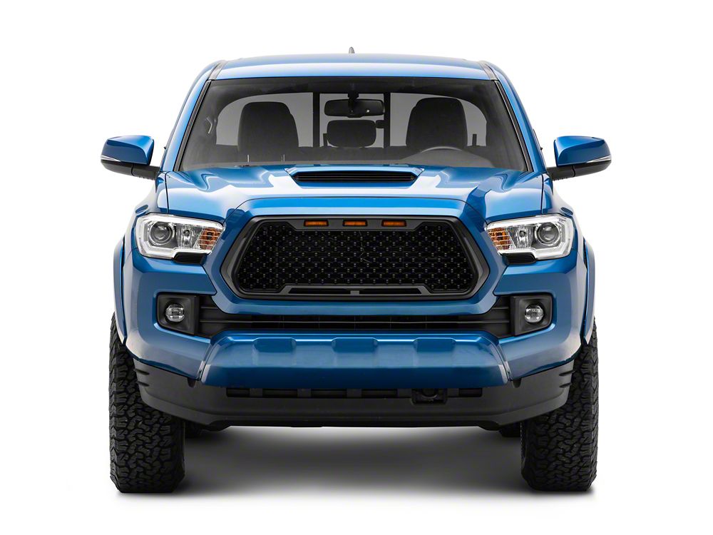 RedRock Baja Upper Replacement Grille with LED Lighting and DRL (16-18 Tacoma w/o Active Cruise)