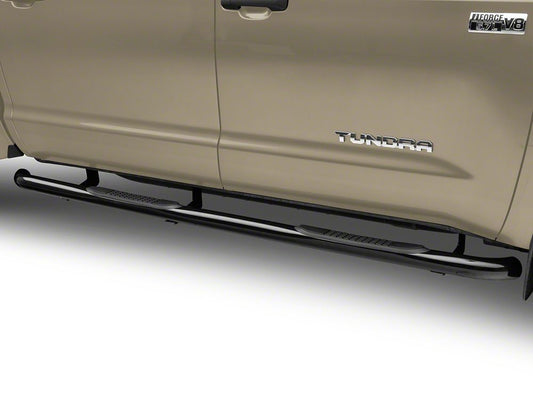 RedRock 3-Inch Side Step Bars; Black (07-21 Tundra CrewMax)