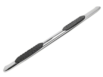 RedRock 5-Inch Oval Bent End Side Step Bars; Stainless Steel (07-21 Tundra CrewMax)