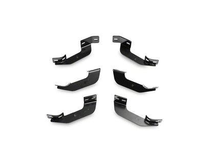RedRock 5-Inch Oval Bent End Side Step Bars; Stainless Steel (07-21 Tundra CrewMax)