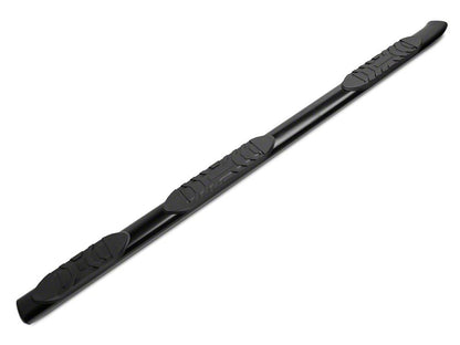 RedRock 5-Inch Oval Bent End Wheel to Wheel Side Step Bars; Black (07-21 Tundra Double Cab w/ 6-1/2-Foot Bed)