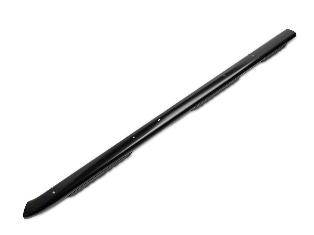 RedRock 5-Inch Oval Bent End Wheel to Wheel Side Step Bars; Black (07-21 Tundra Double Cab w/ 6-1/2-Foot Bed)