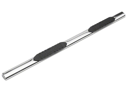 RedRock 5-Inch Oval Straight End Side Step Bars; Stainless Steel (07-21 Tundra CrewMax)