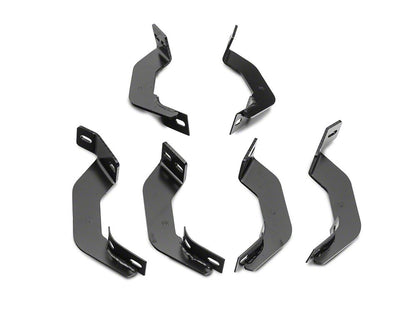RedRock 5-Inch Oval Straight End Side Step Bars; Stainless Steel (07-21 Tundra CrewMax)