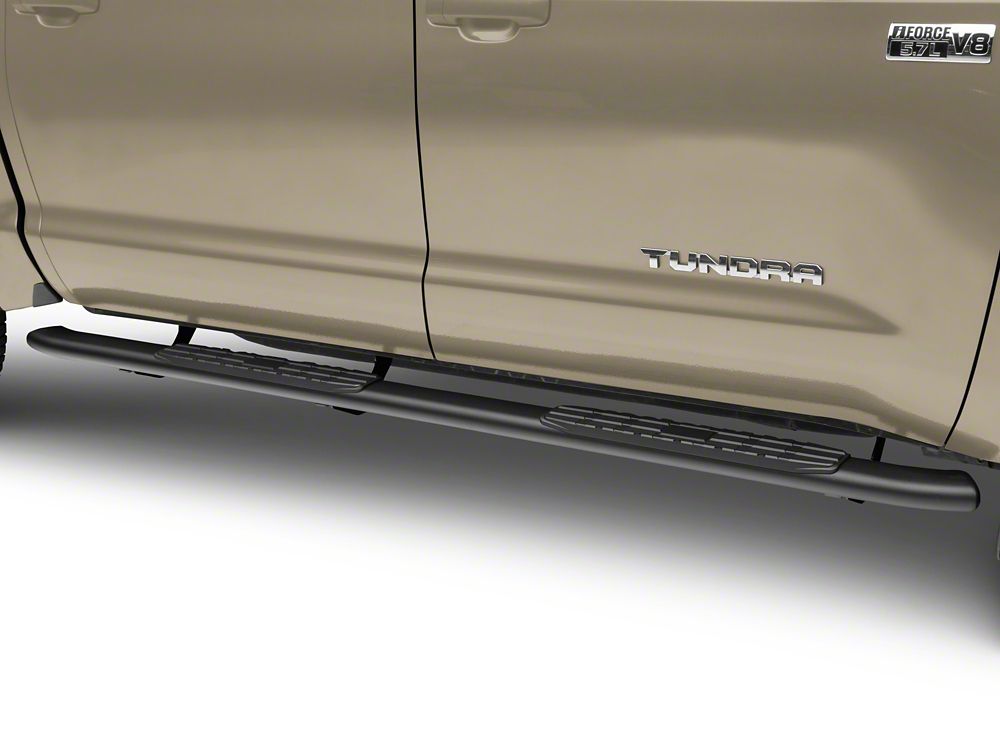 RedRock PNC Side Step Bars; Textured Black (07-21 Tundra CrewMax)