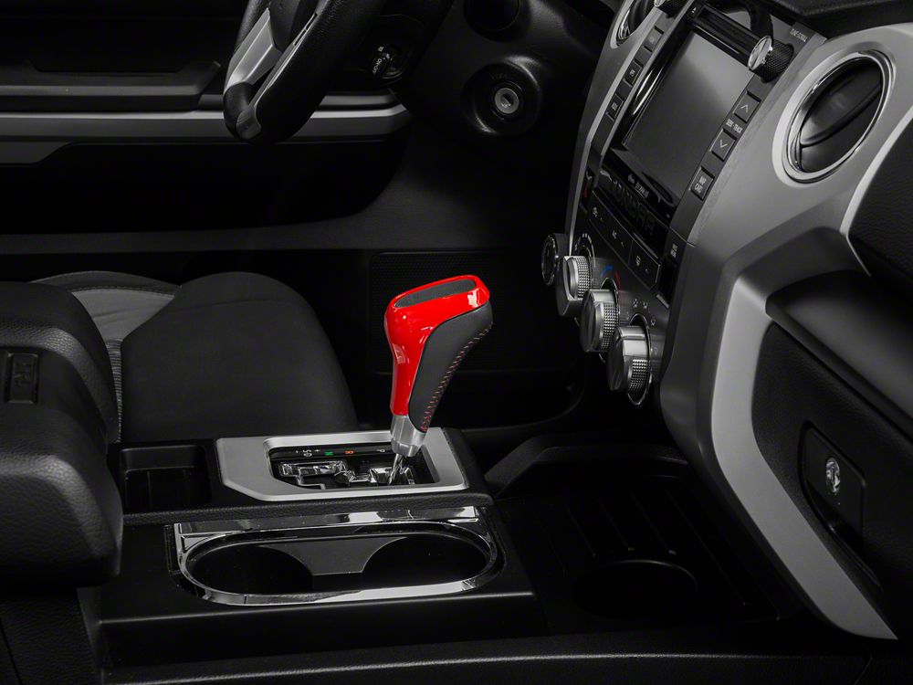 RedRock Shifter Cover Trim; Red (14-21 Tundra)