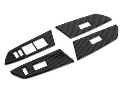 RedRock Window Switch Trim; Carbon Fiber (14-21 Tundra)