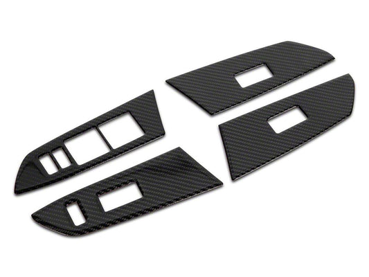 RedRock Window Switch Trim; Carbon Fiber (14-21 Tundra)
