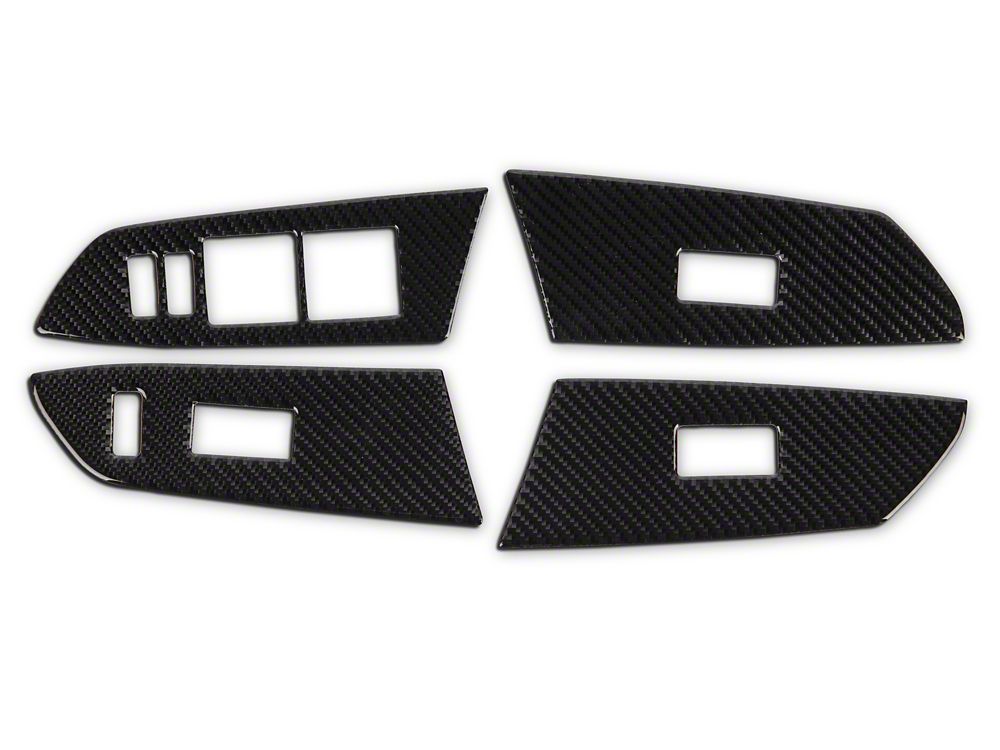 RedRock Window Switch Trim; Carbon Fiber (14-21 Tundra)