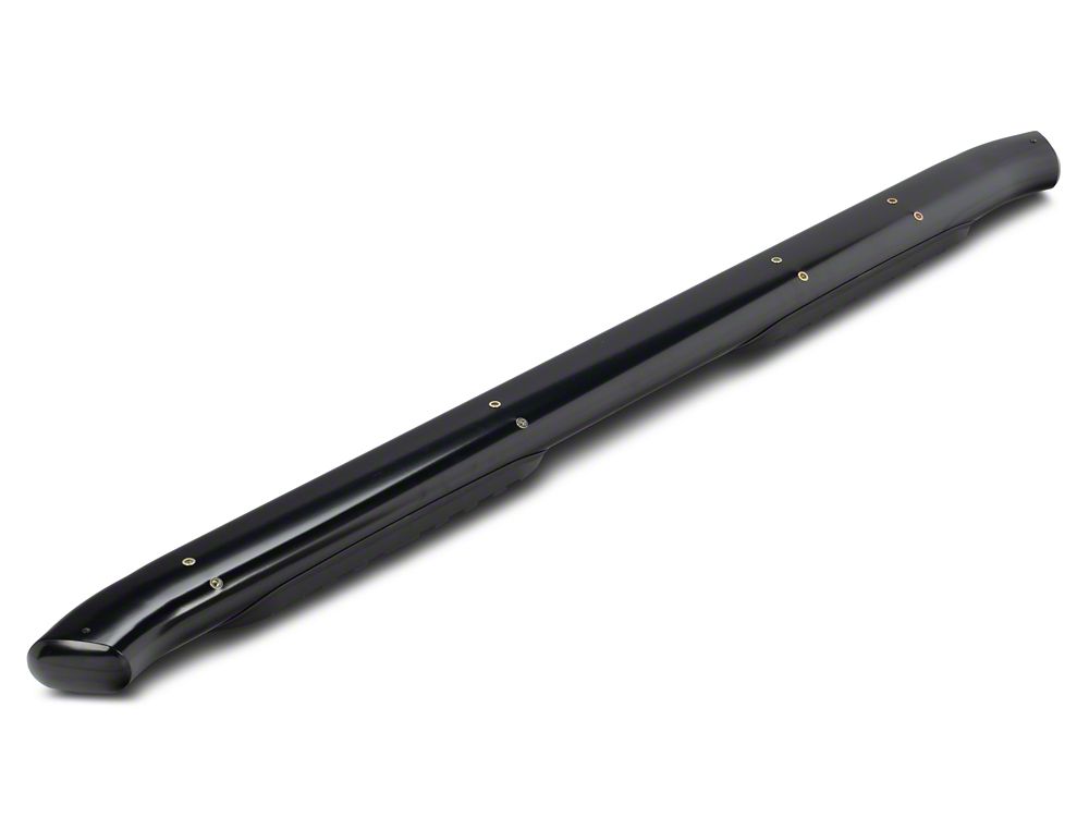 RedRock 5-Inch Oval Bent End Side Step Bars; Black (22-25 Tundra Double Cab)