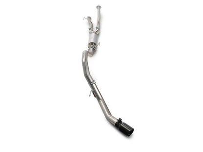 RedRock Single Exhaust System with Black Tip; Side Exit (09-21 5.7L Tundra)