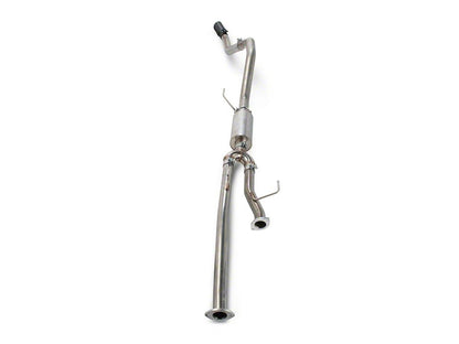 RedRock Single Exhaust System with Black Tip; Side Exit (09-21 5.7L Tundra)