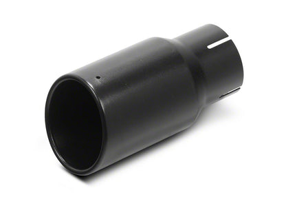 RedRock Single Exhaust System with Black Tip; Side Exit (09-21 5.7L Tundra)