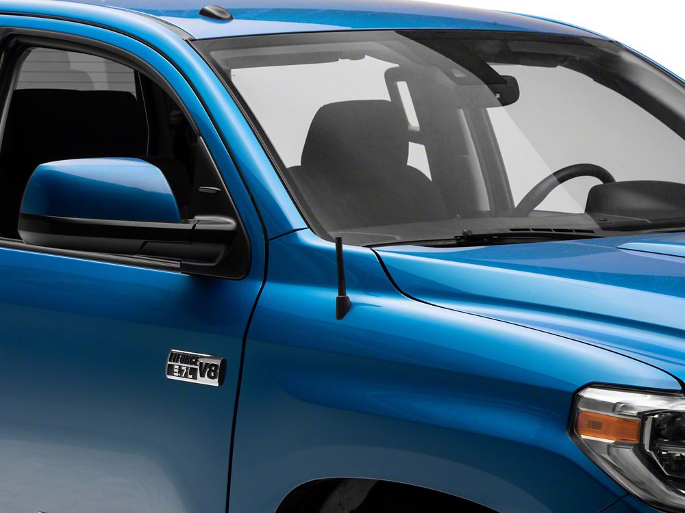 RedRock Short Billet Black Antenna; 5-Inch (07-25 Tundra)