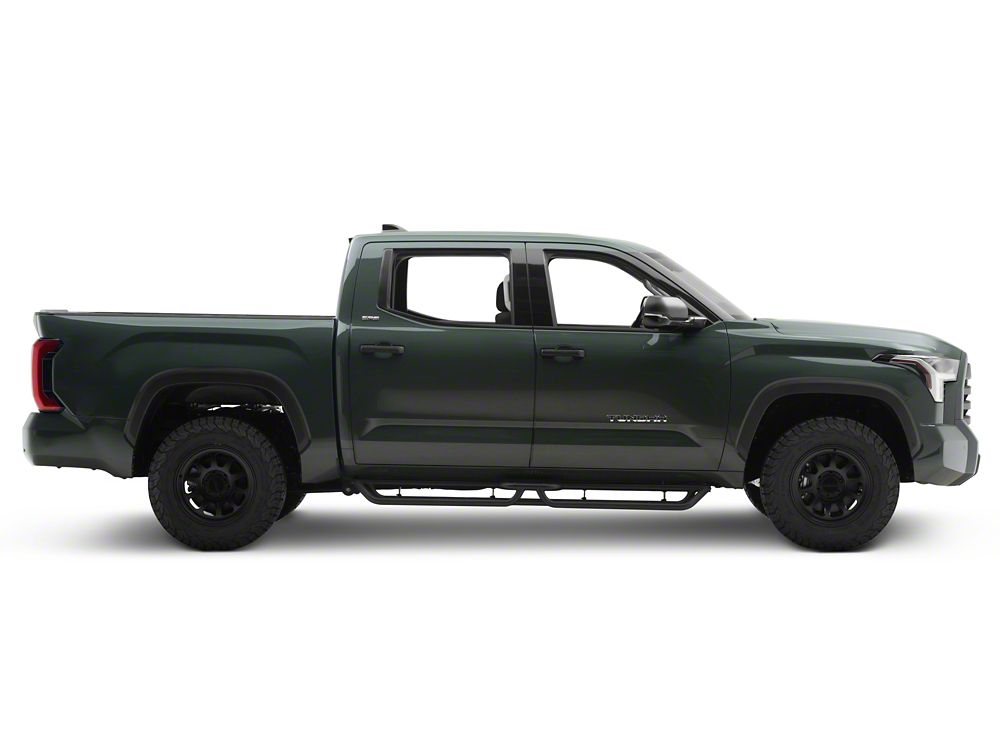 RedRock Drop Step Running Boards; Textured Black (22-25 Tundra CrewMax)