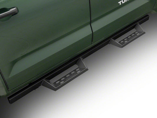 RedRock 4-Inch Drop TC1 Running Boards; Textured Black (22-25 Tundra CrewMax)