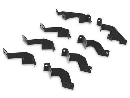RedRock 4-Inch Drop TC1 Running Boards; Textured Black (22-25 Tundra CrewMax)