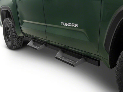 RedRock 4-Inch Drop TC1 Running Boards; Textured Black (22-25 Tundra CrewMax)
