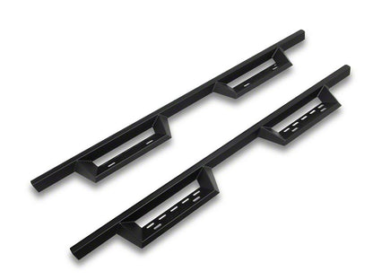 RedRock 4-Inch Drop TC1 Running Boards; Textured Black (22-25 Tundra Double Cab)