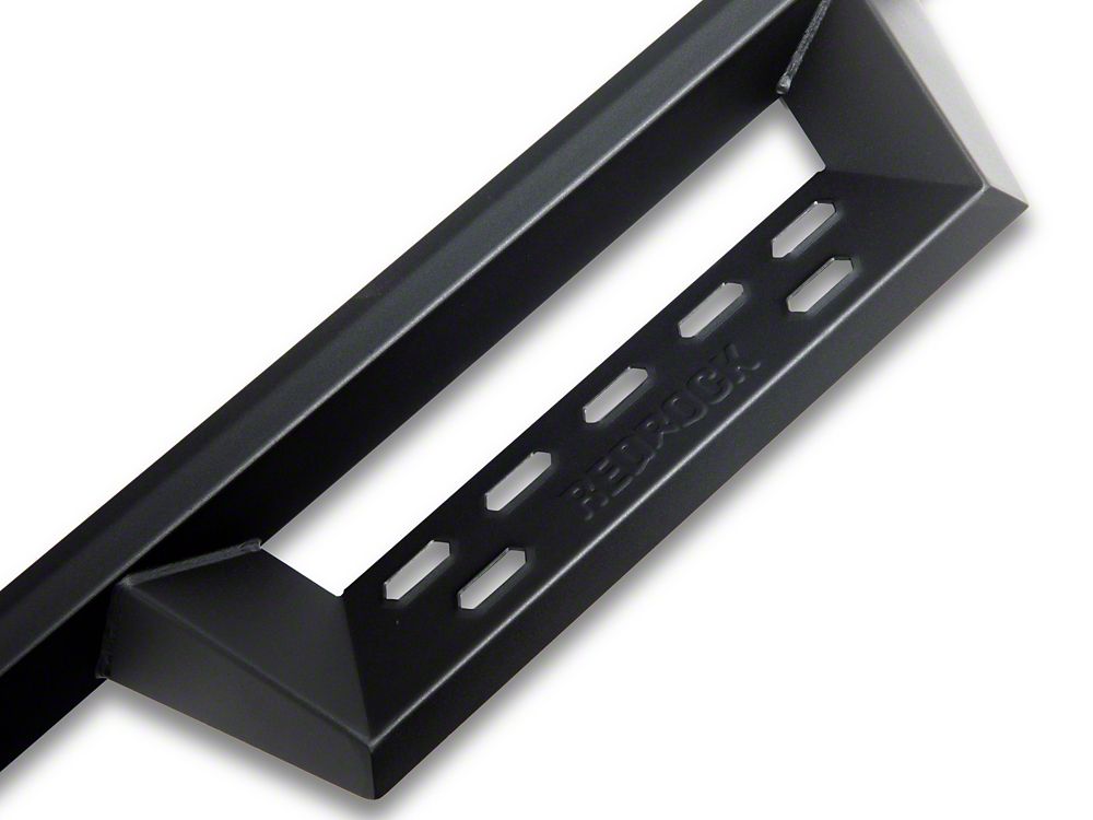 RedRock 4-Inch Drop TC1 Running Boards; Textured Black (22-25 Tundra Double Cab)