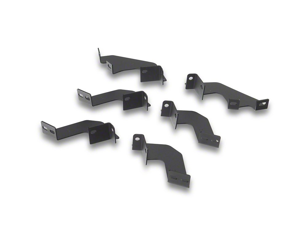 RedRock 4-Inch Drop TC1 Running Boards; Textured Black (22-25 Tundra Double Cab)
