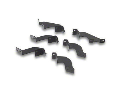 RedRock 4-Inch Drop TC1 Running Boards; Textured Black (22-25 Tundra Double Cab)