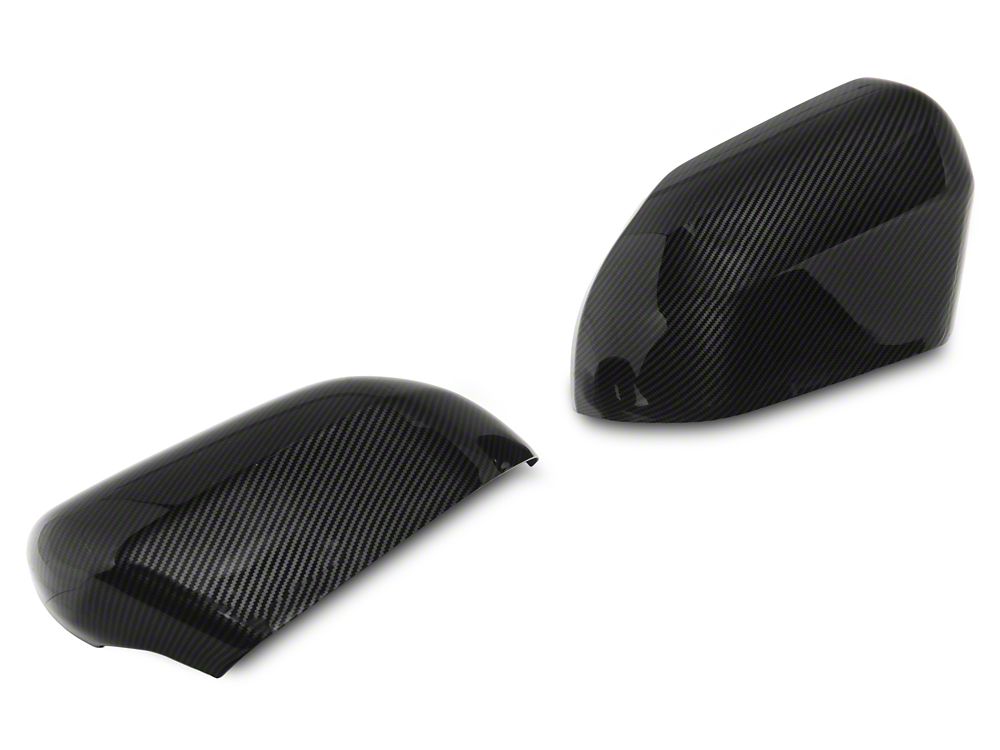 RedRock Mirror Covers; Carbon Appearance (22-26 Tundra)