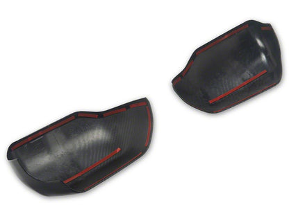 RedRock Mirror Covers; Carbon Appearance (22-26 Tundra)