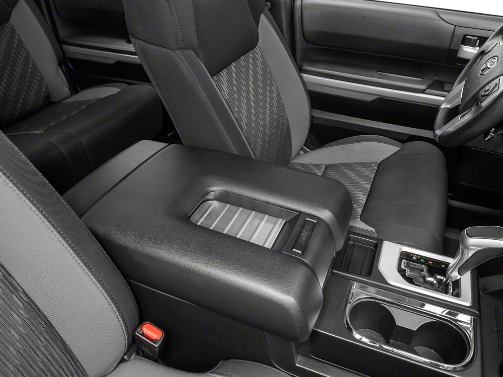 RedRock Center Console Arm Rest Trim; Stainless (14-19 Tundra)