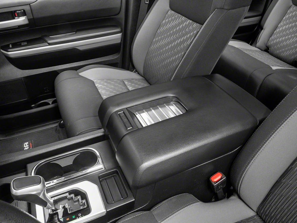 RedRock Center Console Arm Rest Trim; Stainless (14-19 Tundra)